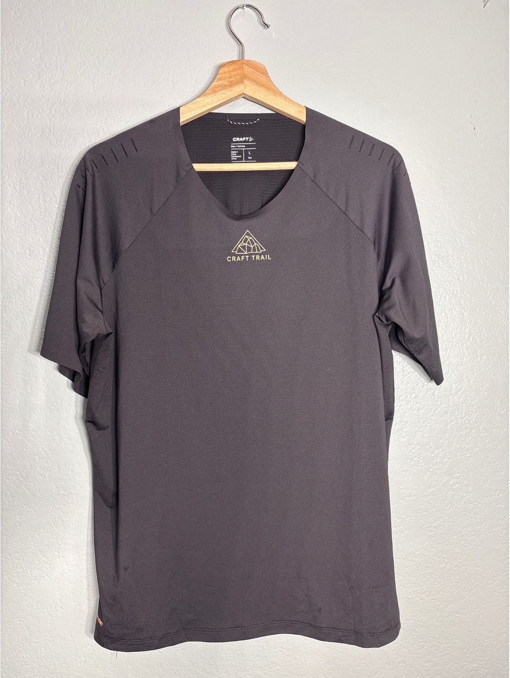 Craft trails men’s pro ss trail tee large black